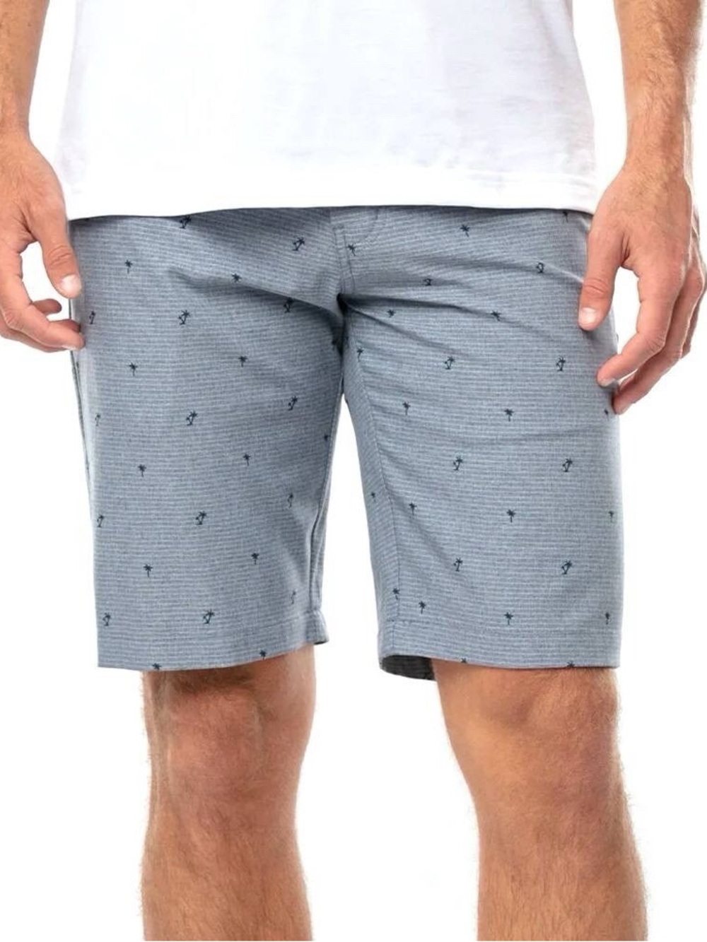 Travis Mathew Rock The Boat Blue Palm Tree Golf Shorts